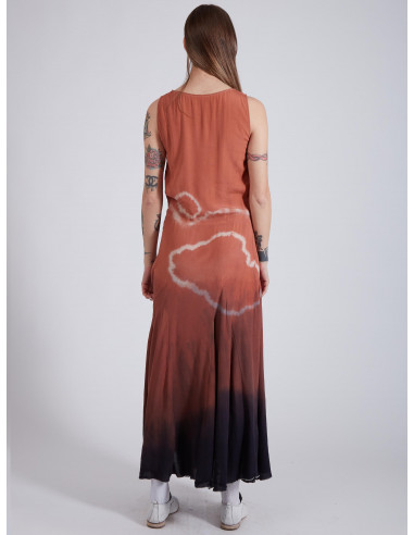 Hand Dyed Terracotta Dress